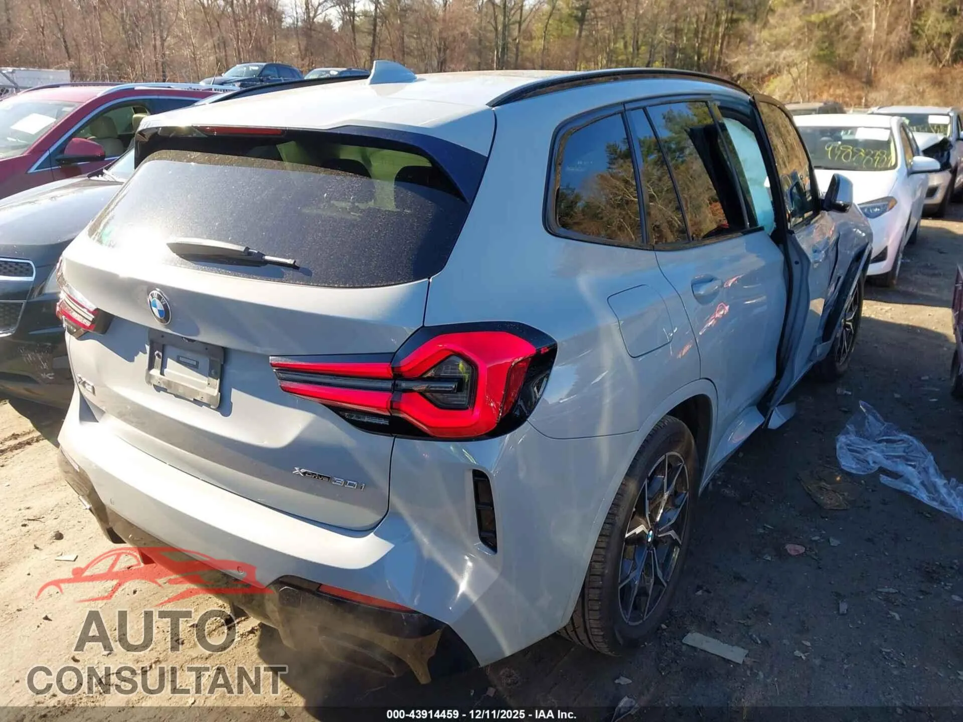 2022 BMW X3 Damaged VIN 5UX53DP07N9J09101 – dashboard