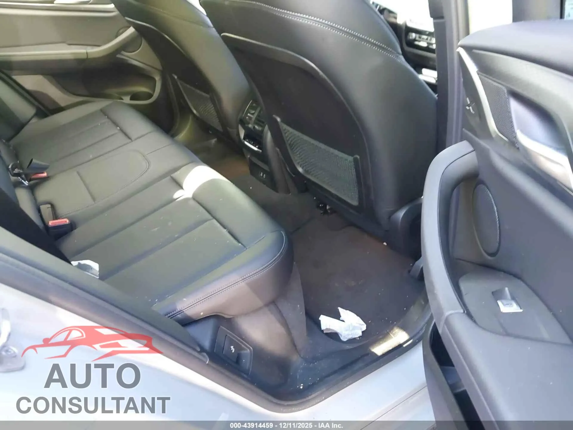 2022 BMW X3 Damaged VIN 5UX53DP07N9J09101 – undercarriage