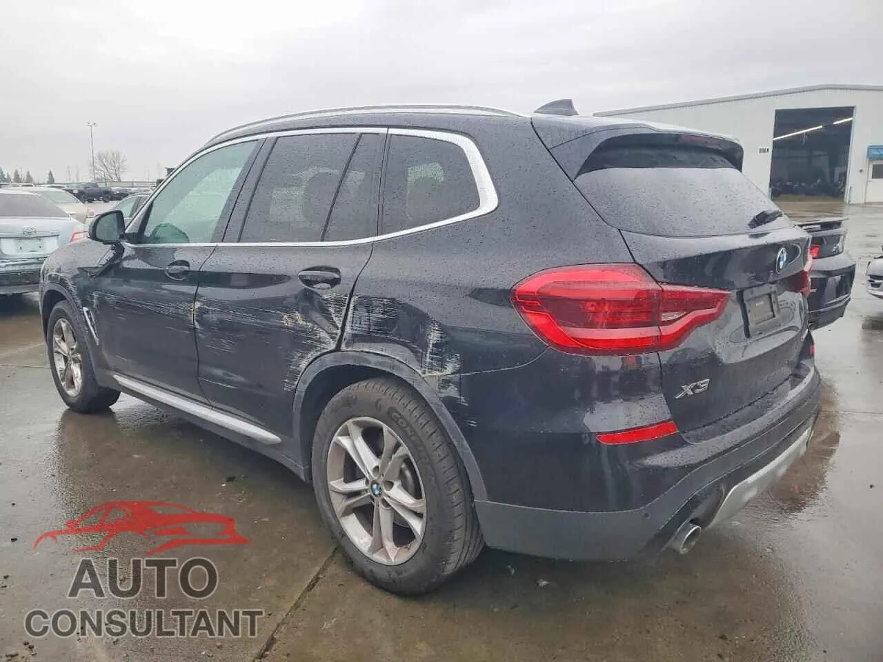 2021 BMW X3 Damaged VIN 5UXTY3C08M9H37209 – rear exterior 2021 BMW X3 Damaged VIN 5UXTY3C08M9H37209 – rear exterior