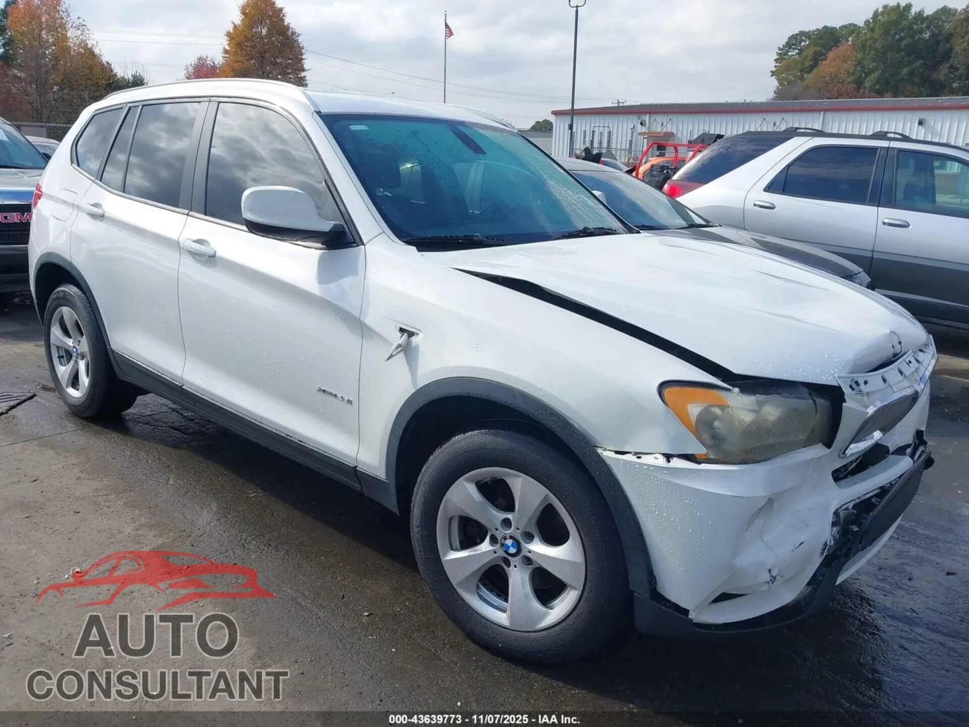 2011 BMW X3 VIN 5UXWX5C54BL702624