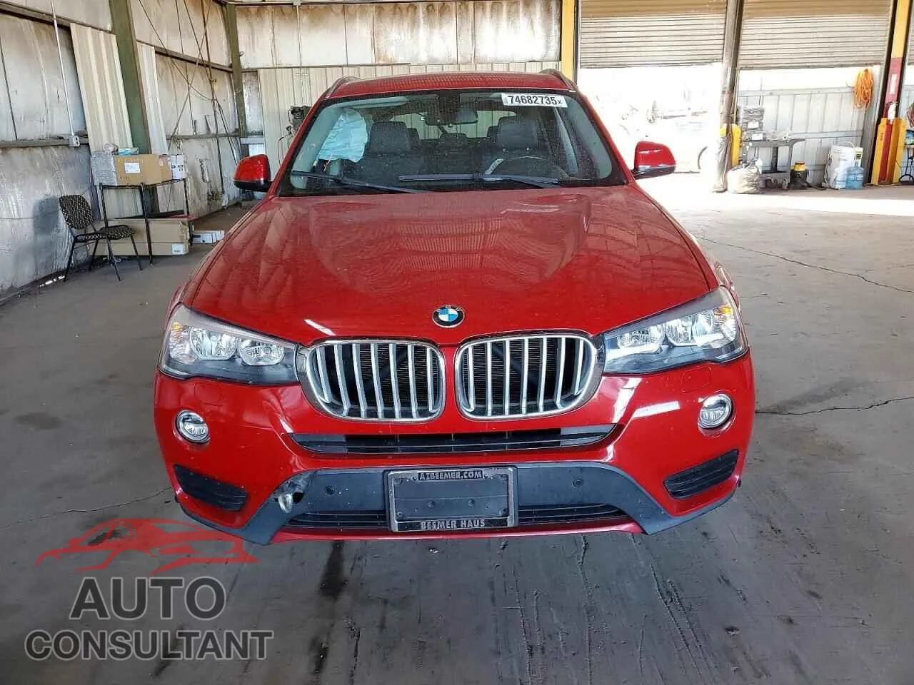 2017 BMW X3 Damaged VIN 5UXWX9C54H0T04248 – interior seats