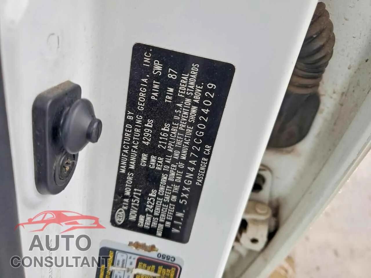 2012 KIA OPTIMA Damaged VIN 5XXGN4A72CG024029 – photo 12
