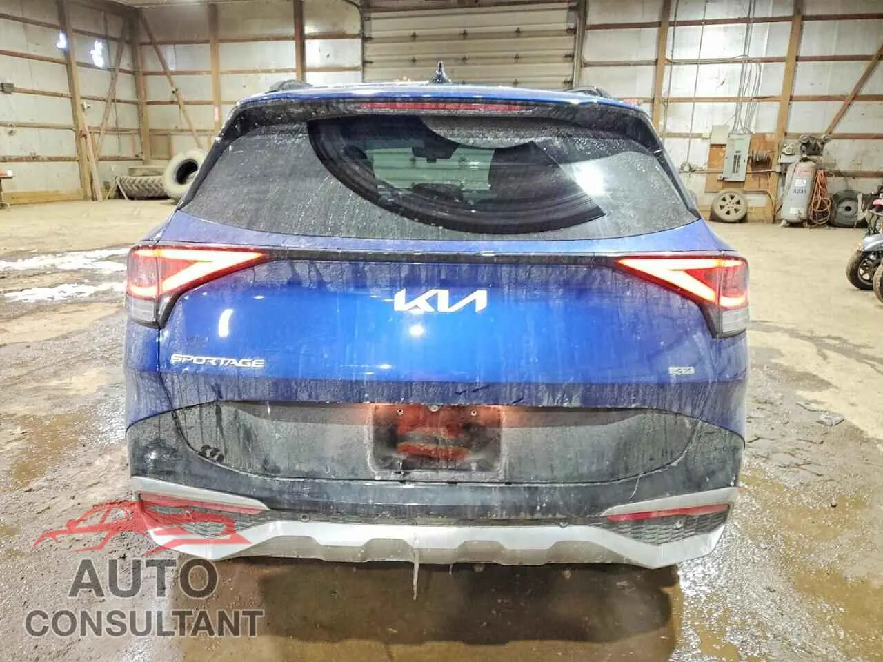 2023 KIA SPORTAGE Damaged VIN 5XYK4CAF3PG120560 – engine bay