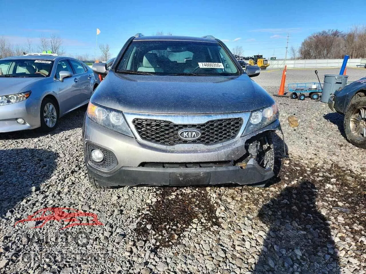 2012 KIA SORENTO Damaged VIN 5XYKT3A65CG286298 – interior seats