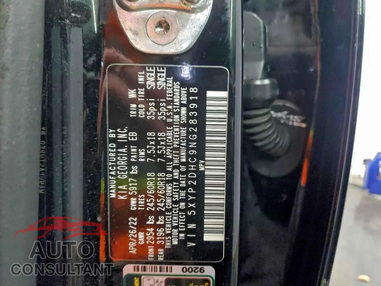 2022 KIA TELLURIDE Damaged VIN 5XYP2DHC9NG283918 – photo 12 2022 KIA TELLURIDE Damaged VIN 5XYP2DHC9NG283918 – photo 12