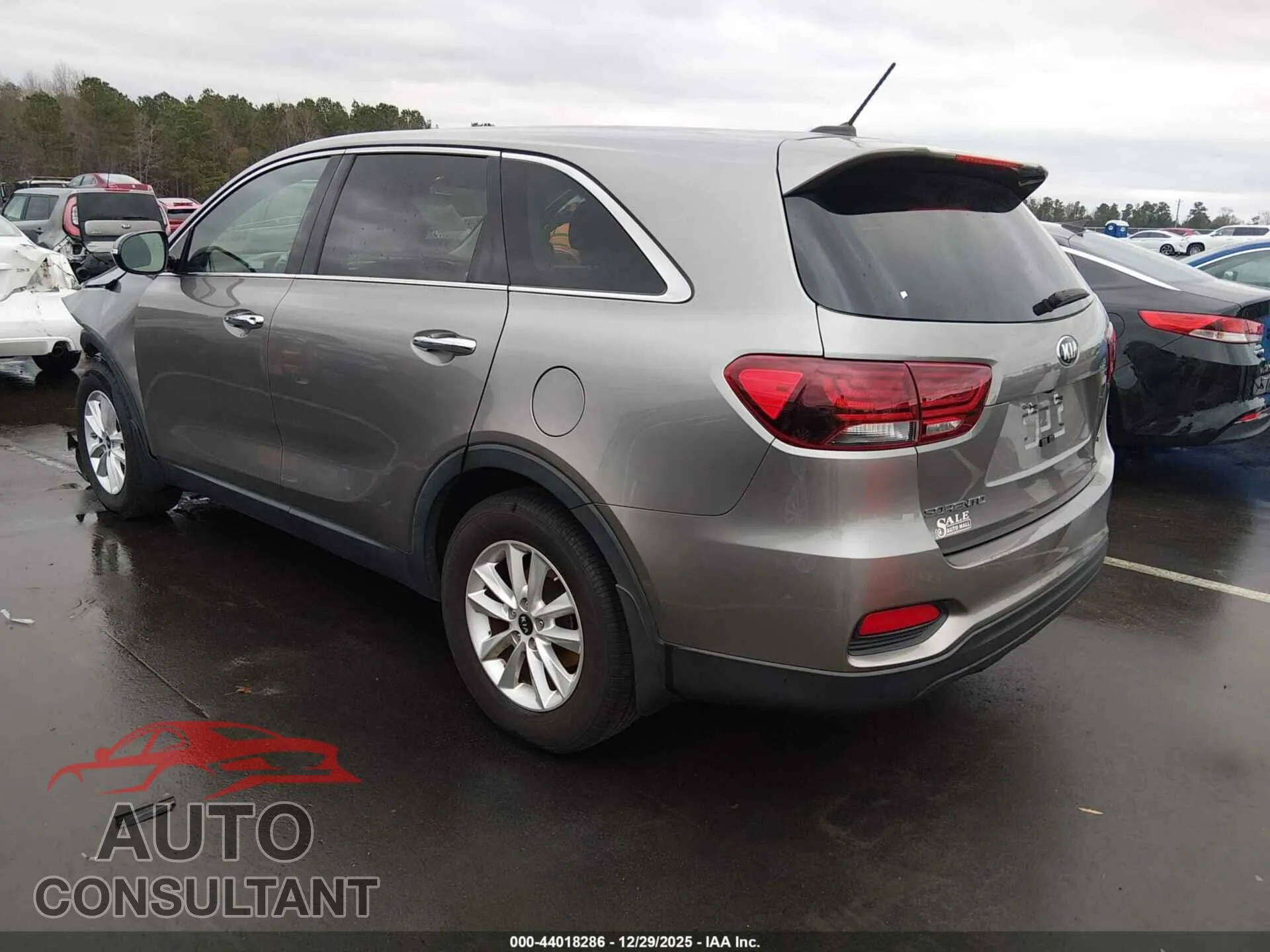 2019 KIA SORENTO Damaged VIN 5XYPG4A37KG531669 – side profile