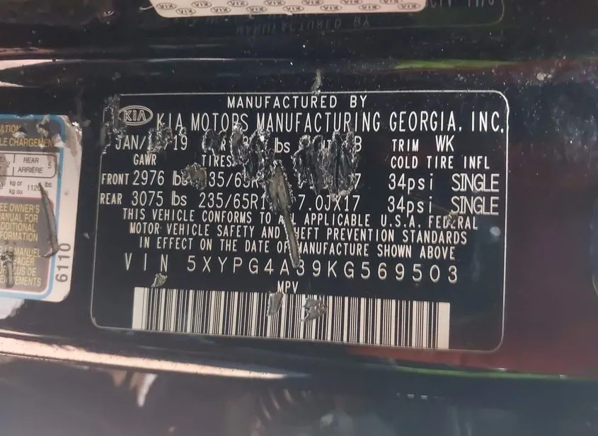 2019 KIA Sorento Used VIN 5XYPG4A39KG569503 – photo 12