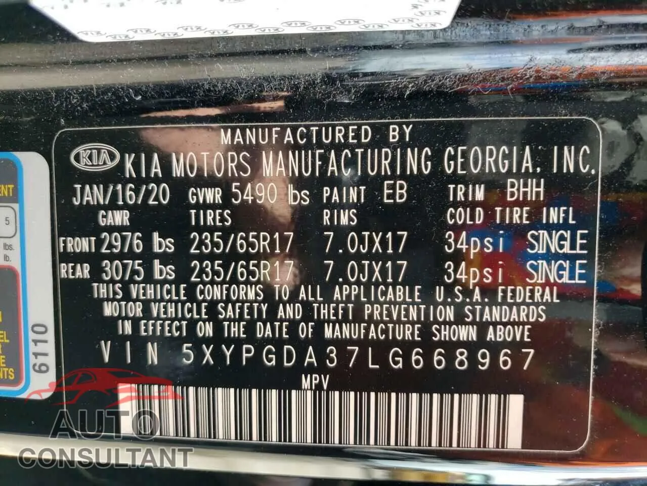 2020 KIA SORENTO Used VIN 5XYPGDA37LG668967 – photo 13