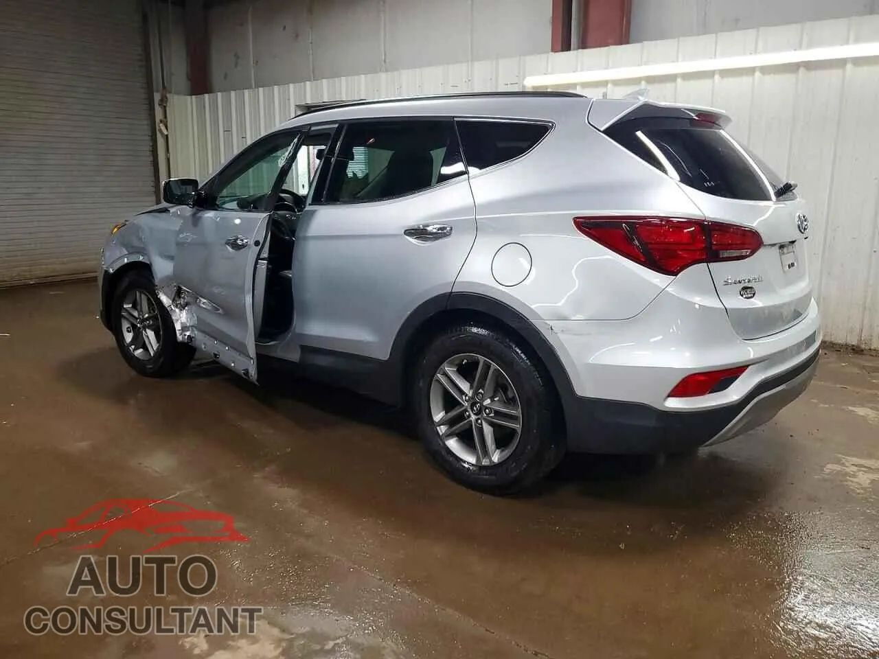 2017 HYUNDAI SANTA FE Damaged VIN 5XYZU3LB1HG382247 – rear exterior