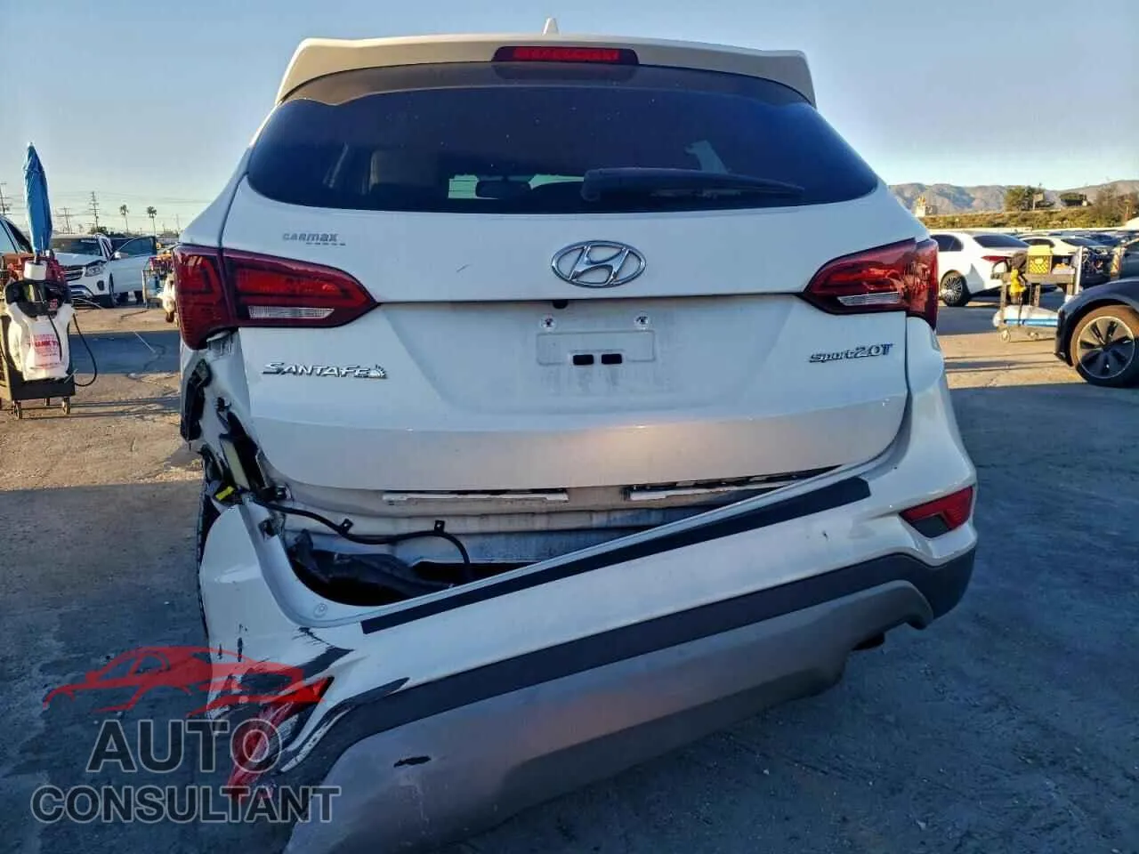 2018 HYUNDAI SANTA FE Damaged VIN 5XYZU4LA3JG570156 – engine bay
