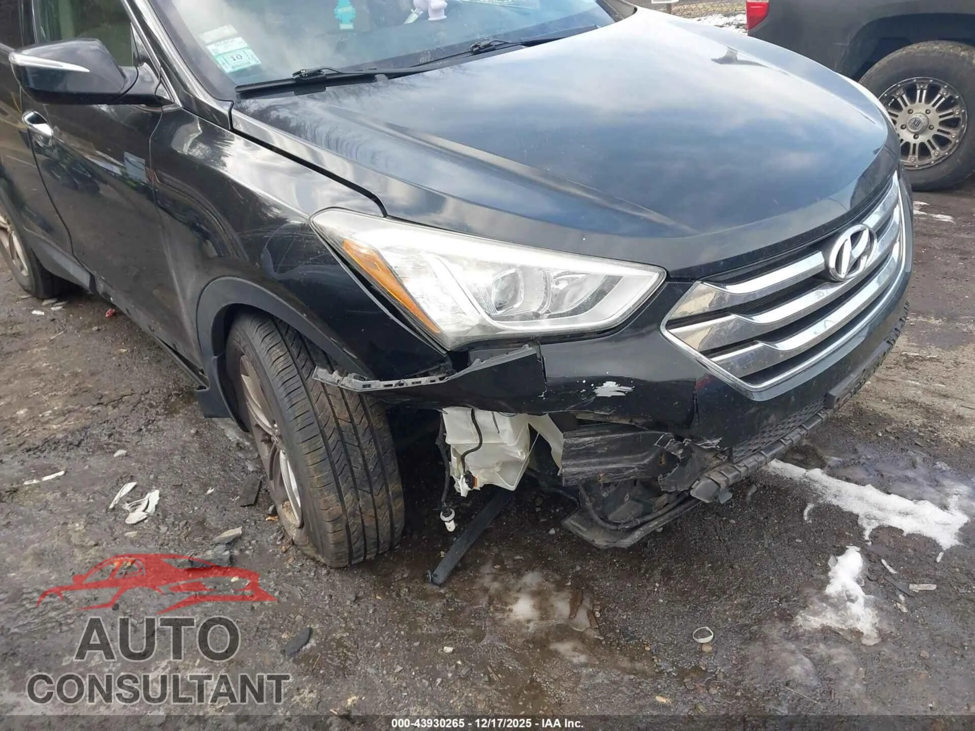 2014 HYUNDAI SANTA FE SPORT Damaged VIN 5XYZUDLB6EG154245 – engine bay