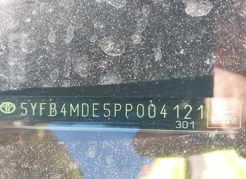 2023 TOYOTA Corolla Used VIN 5YFB4MDE5PP004121 – odometer reading
