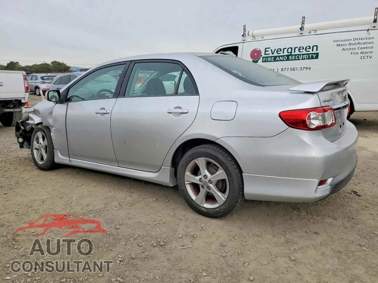 2012 TOYOTA COROLLA Damaged VIN 5YFBU4EE9CP013347 – rear exterior
