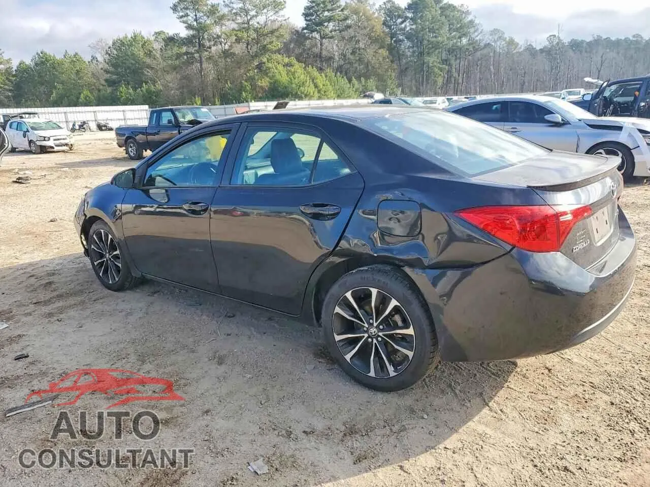 2018 TOYOTA COROLLA Damaged VIN 5YFBURHE3JP762876 – rear exterior