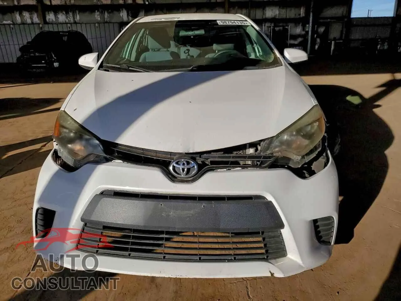2016 TOYOTA COROLLA Damaged VIN 5YFBURHE4GP392496 – interior seats