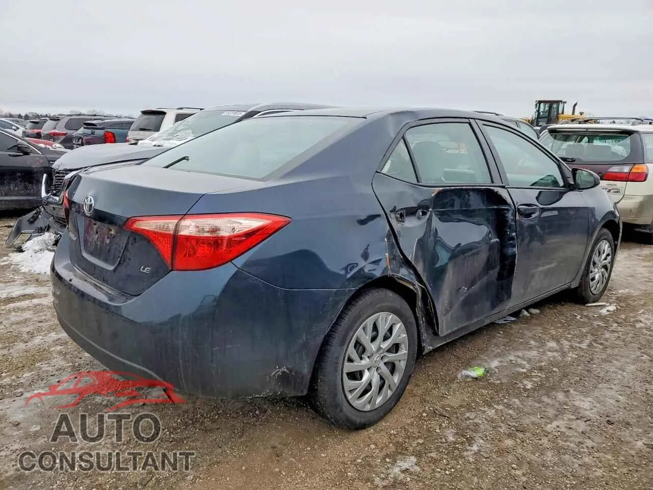 2017 TOYOTA COROLLA Damaged VIN 5YFBURHE9HP599614 – side profile