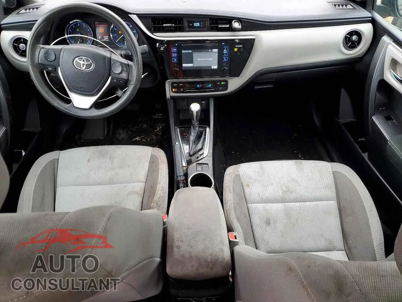 2017 TOYOTA COROLLA Damaged VIN 5YFBURHE9HP599614 – undercarriage