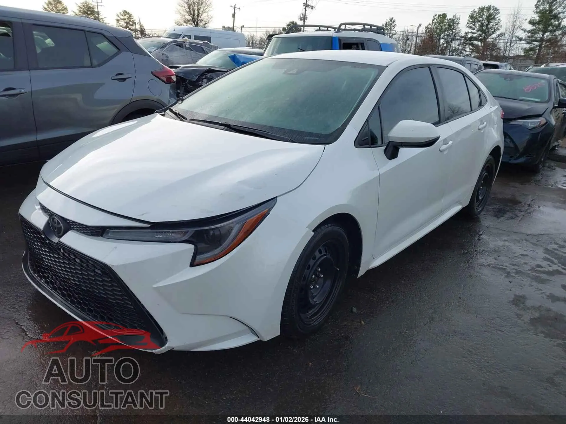 2020 TOYOTA COROLLA Damaged VIN 5YFEPRAE1LP114213 – rear exterior