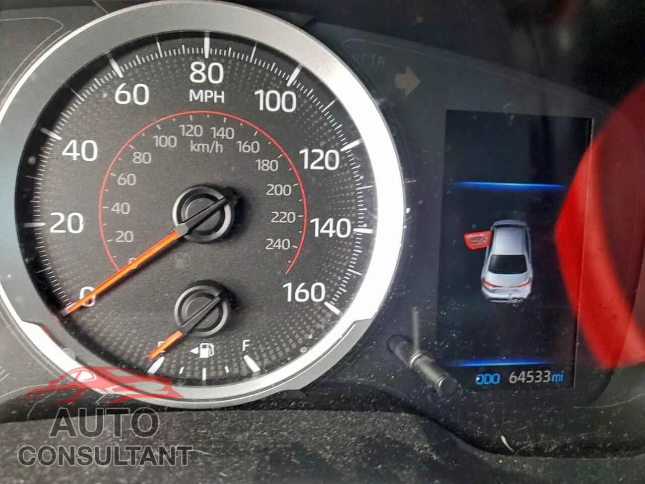 2022 TOYOTA COROLLA Damaged VIN 5YFS4MCE4NP100465 – trunk area