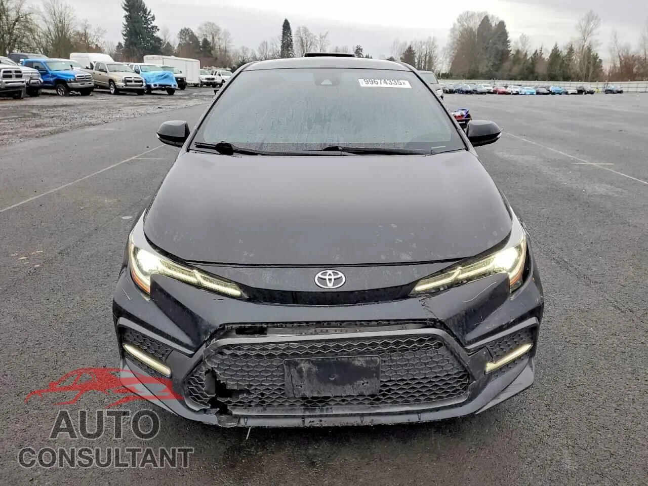 2021 TOYOTA COROLLA Damaged VIN 5YFS4MCEXMP095965 – interior seats