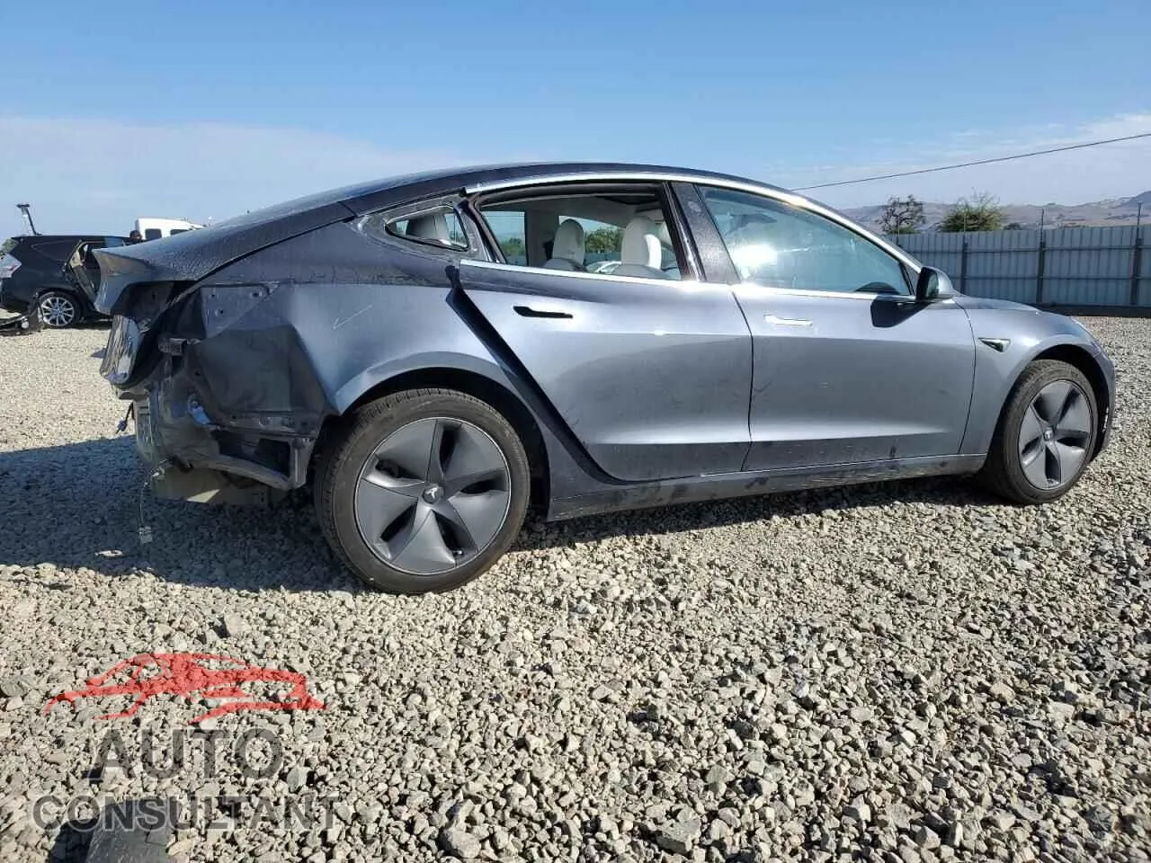 2020 TESLA MODEL 3 Damaged VIN 5YJ3E1EA1LF717857 – side profile