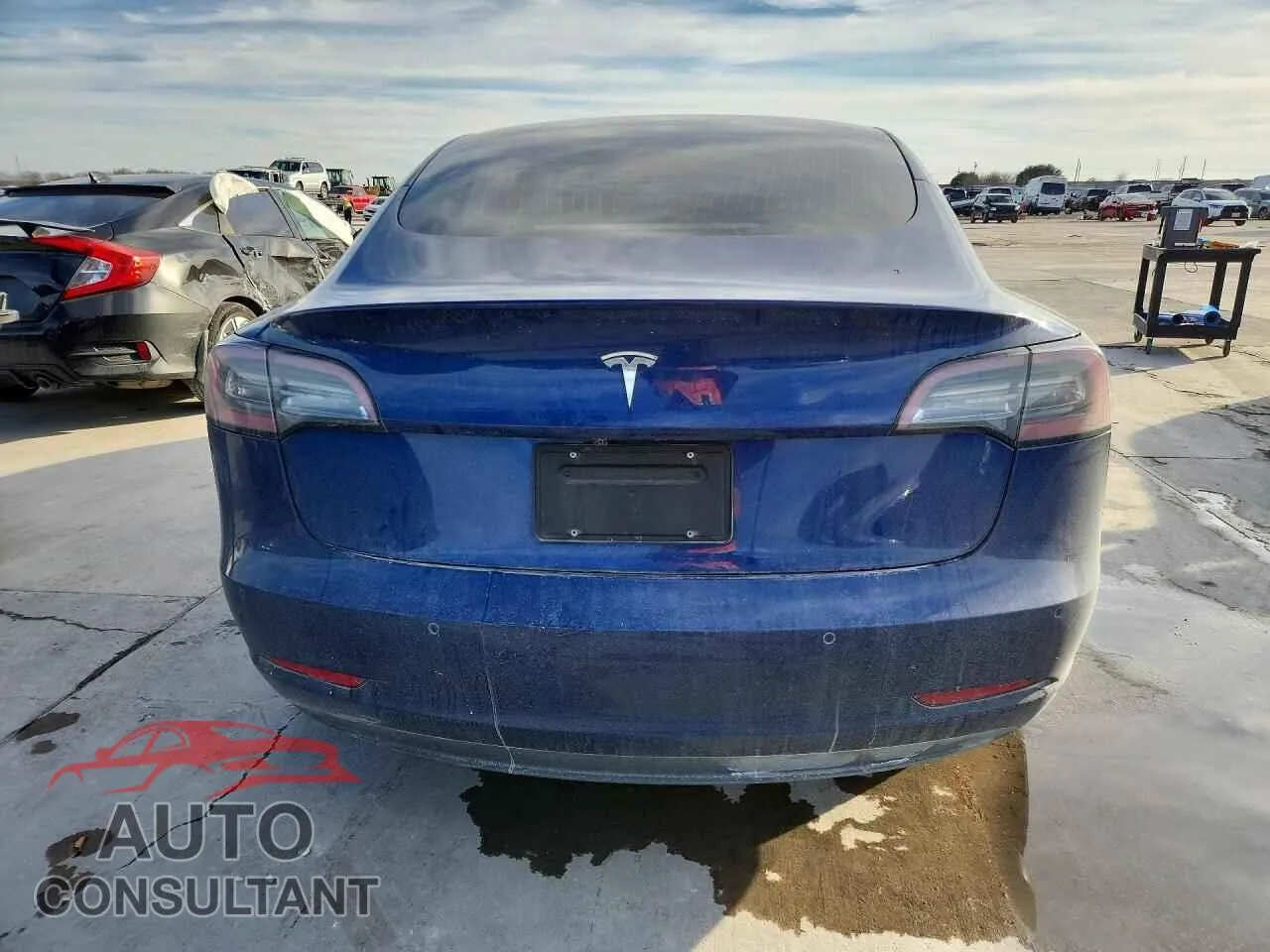 2019 TESLA MODEL 3 Damaged VIN 5YJ3E1EA2KF425052 – engine bay