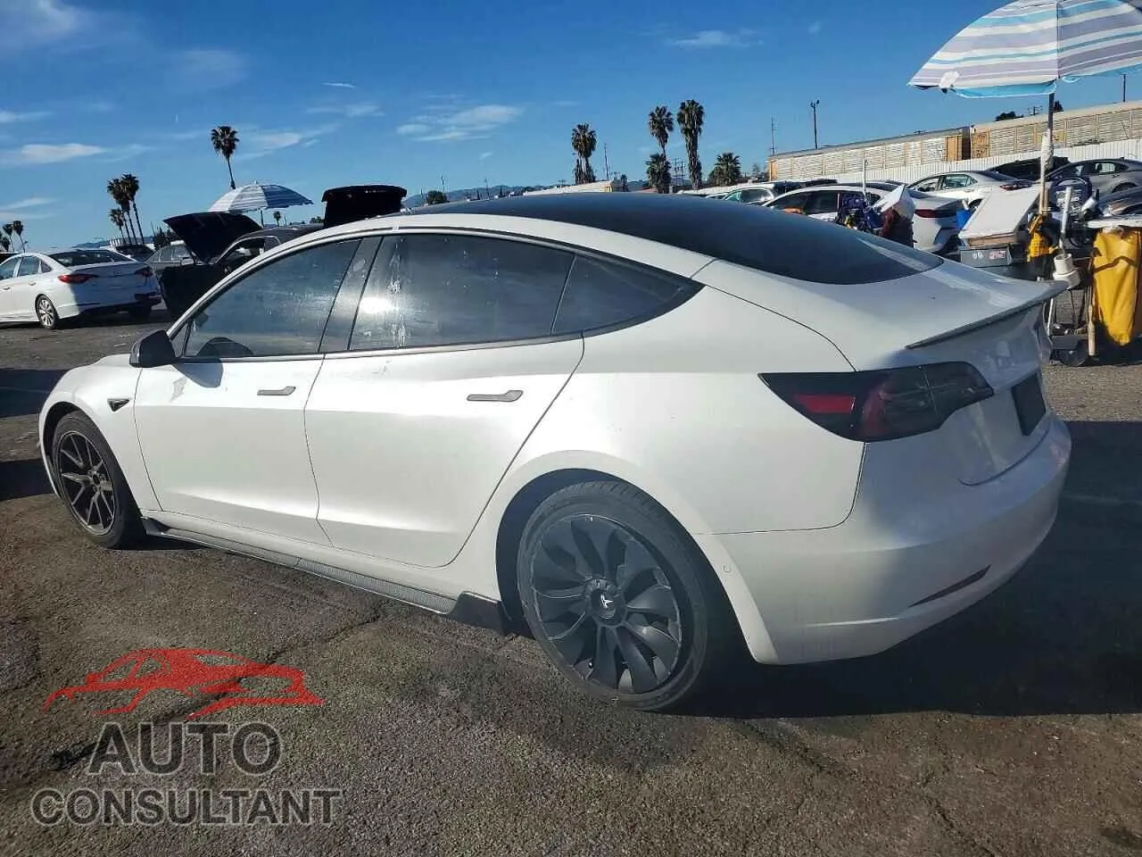 2021 TESLA MODEL 3 Damaged VIN 5YJ3E1EA4MF930724 – rear exterior 2021 TESLA MODEL 3 Damaged VIN 5YJ3E1EA4MF930724 – rear exterior