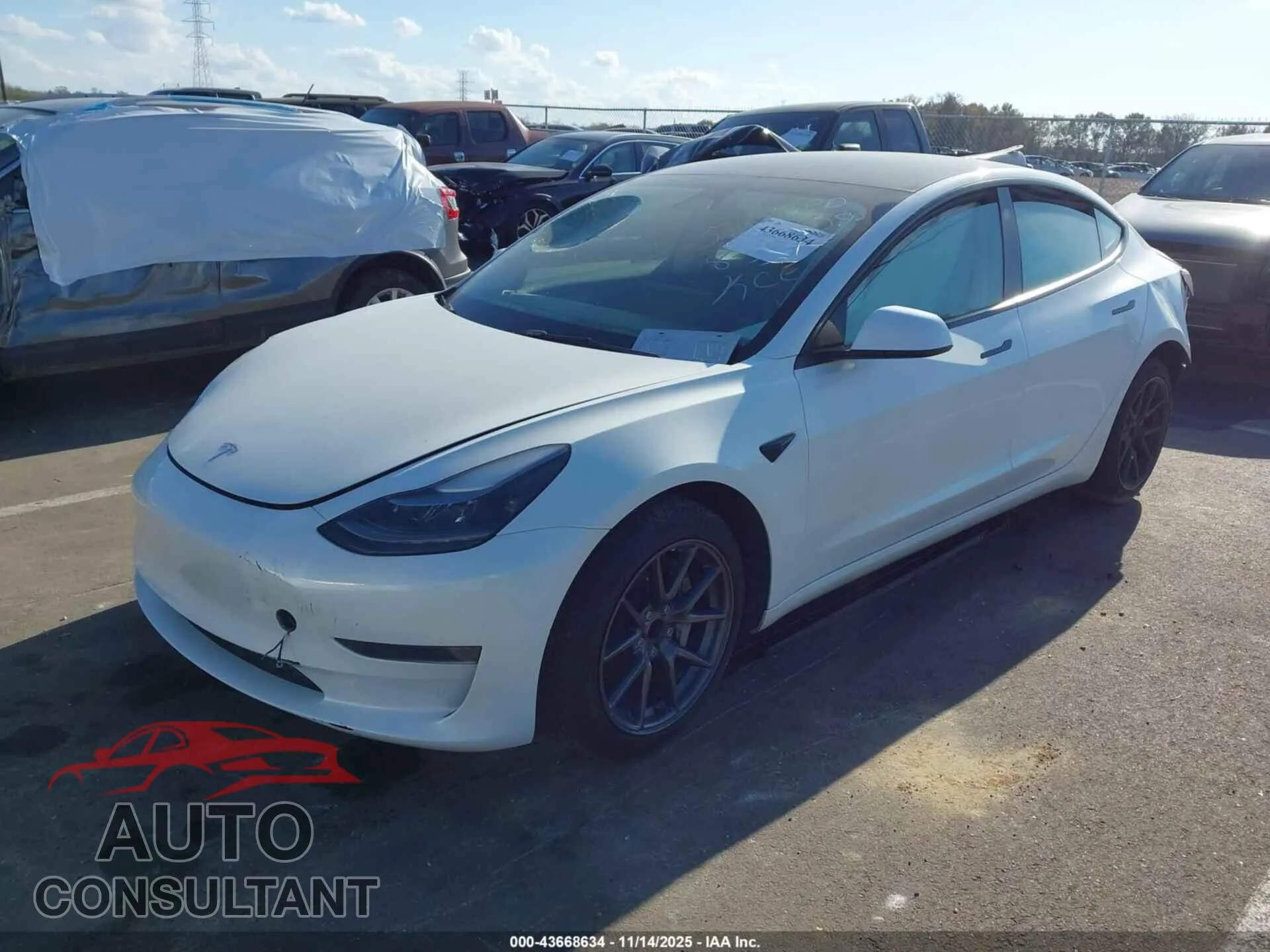 2023 TESLA MODEL 3 Damaged VIN 5YJ3E1EA4PF501409 – rear exterior 2023 TESLA MODEL 3 Damaged VIN 5YJ3E1EA4PF501409 – rear exterior