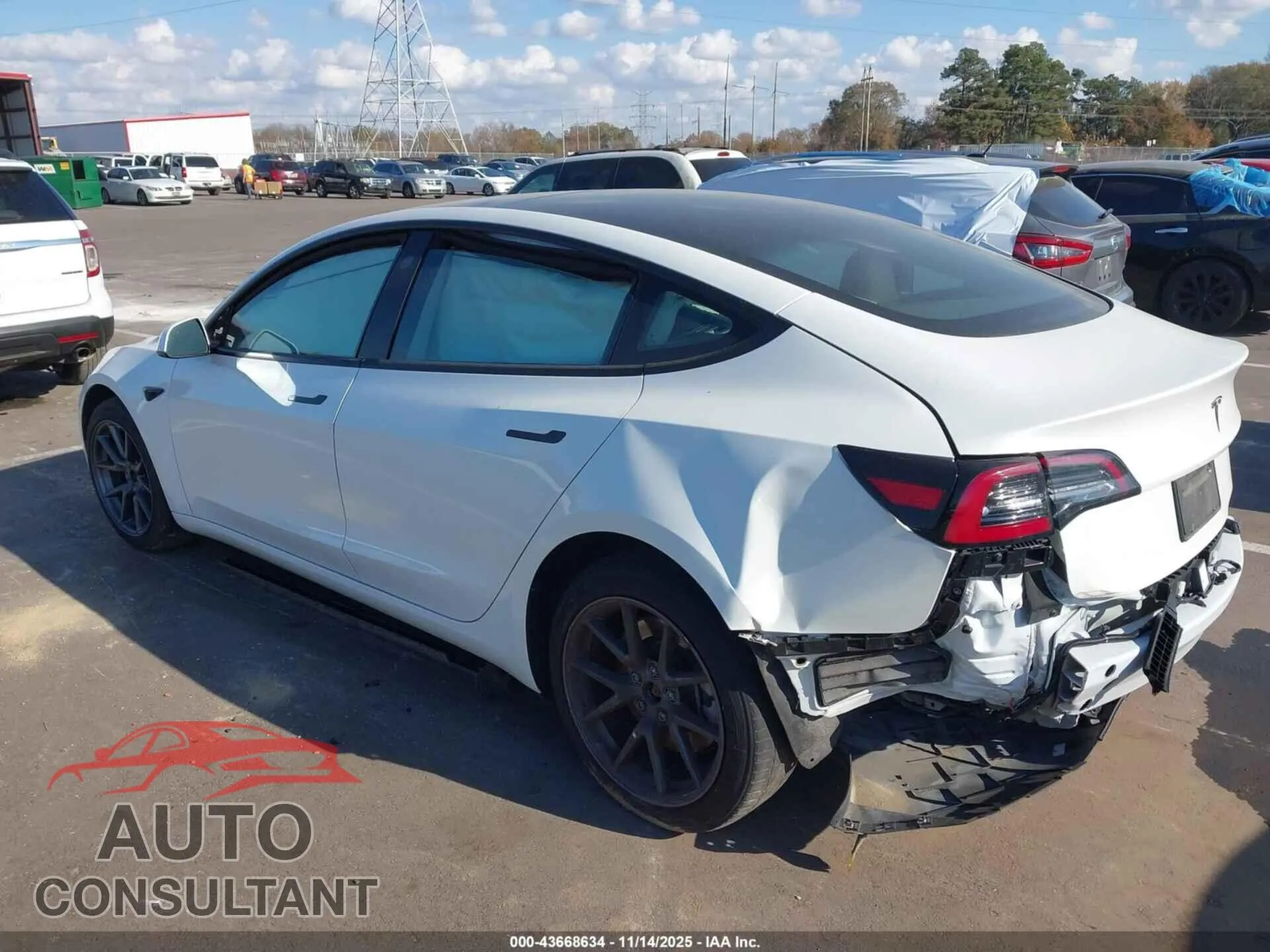 2023 TESLA MODEL 3 Damaged VIN 5YJ3E1EA4PF501409 – side profile 2023 TESLA MODEL 3 Damaged VIN 5YJ3E1EA4PF501409 – side profile