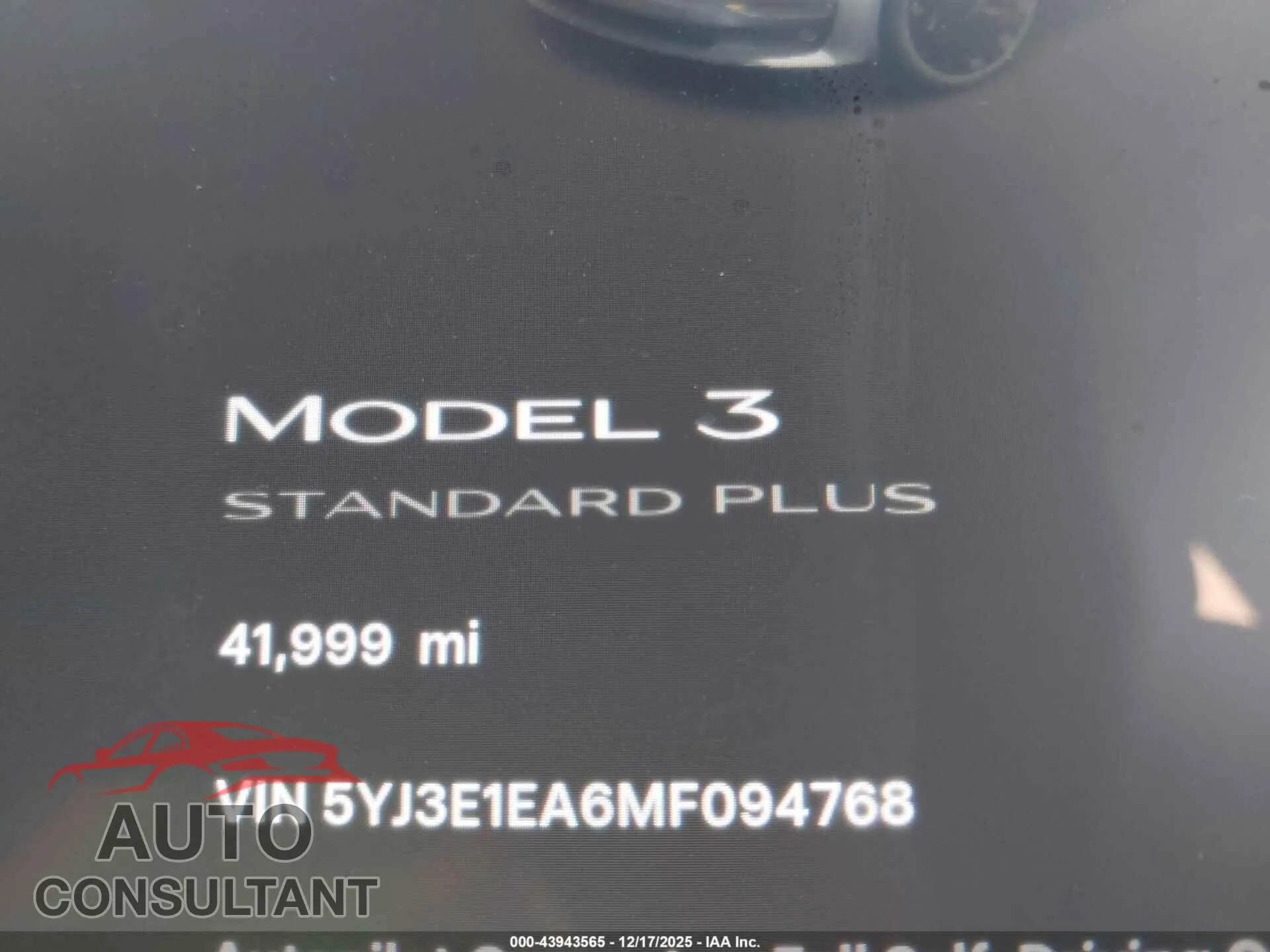 2021 TESLA MODEL 3 Damaged VIN 5YJ3E1EA6MF094768 – photo 15 2021 TESLA MODEL 3 Damaged VIN 5YJ3E1EA6MF094768 – photo 15
