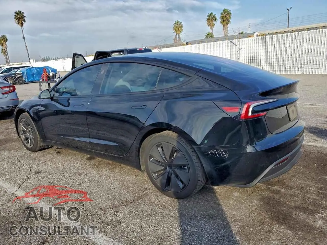 2025 TESLA MODEL 3 Damaged VIN 5YJ3E1EA6SF969571 – rear exterior