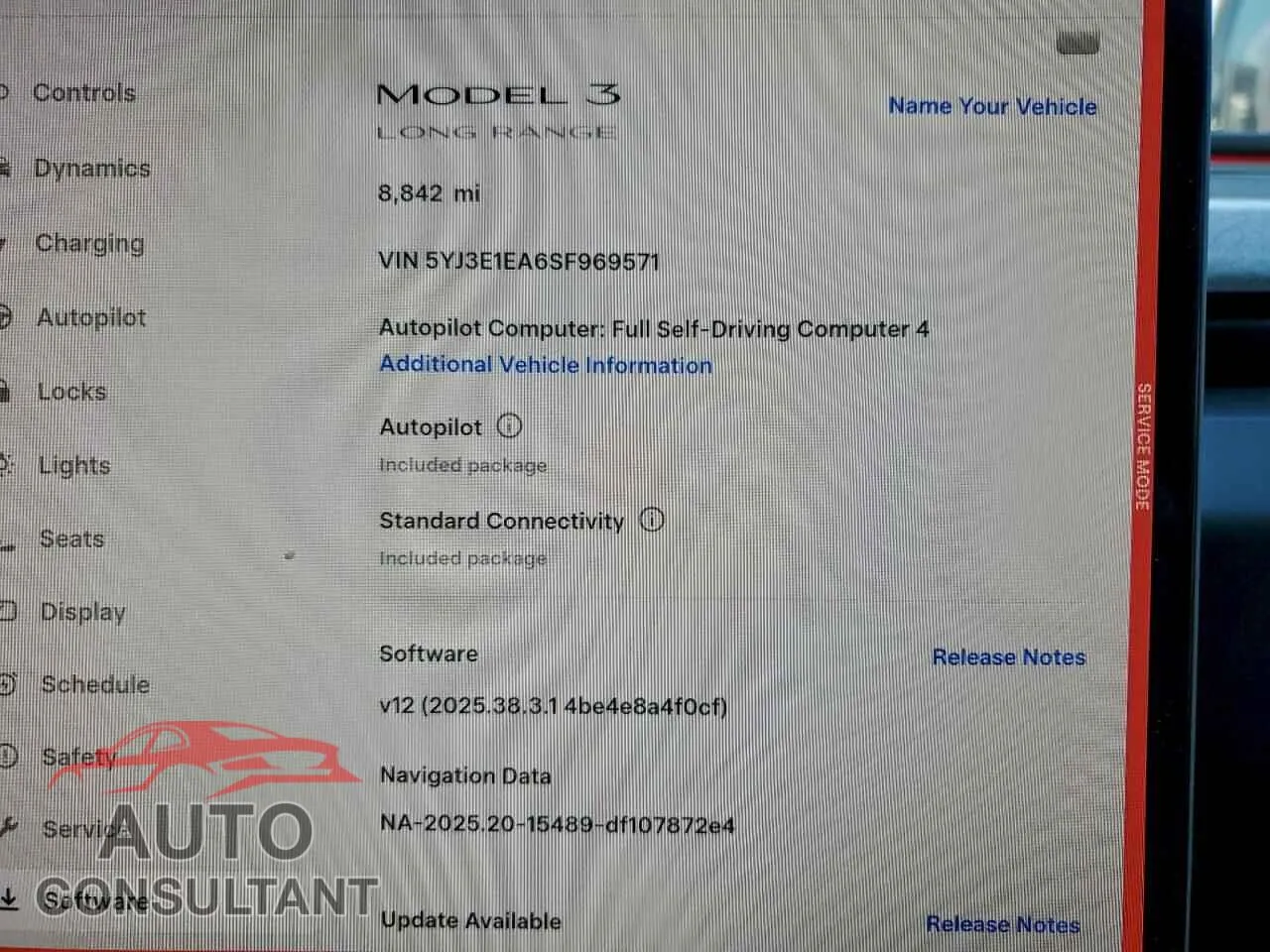 2025 TESLA MODEL 3 Damaged VIN 5YJ3E1EA6SF969571 – trunk area