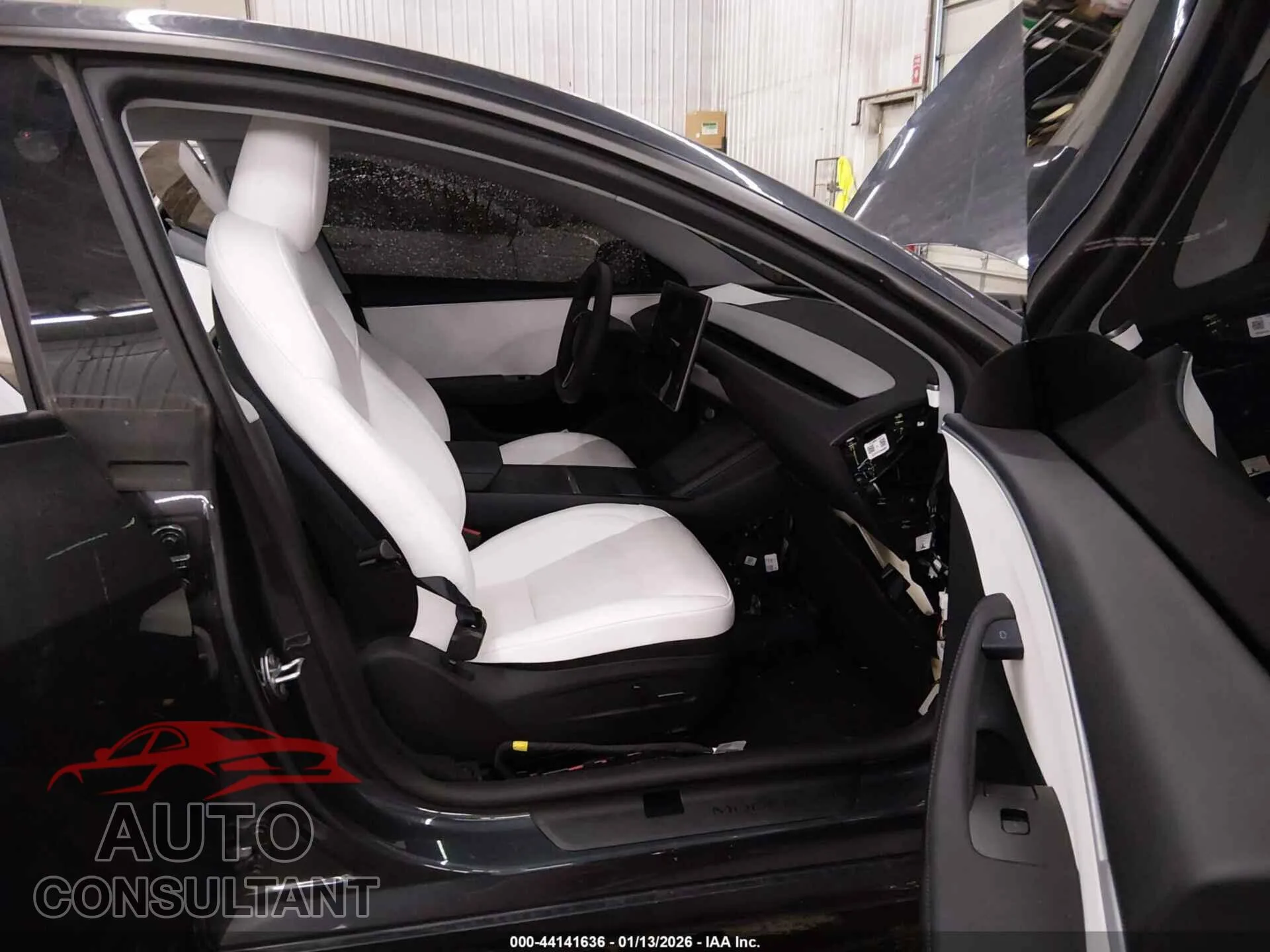 2025 TESLA MODEL 3 Damaged VIN 5YJ3E1EA8SF010446 – interior seats