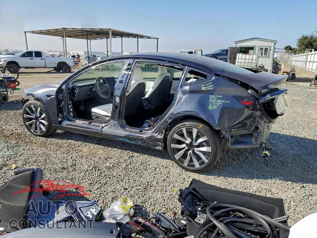 2026 TESLA MODEL 3 Damaged VIN 5YJ3E1EA8TF123069 – rear exterior