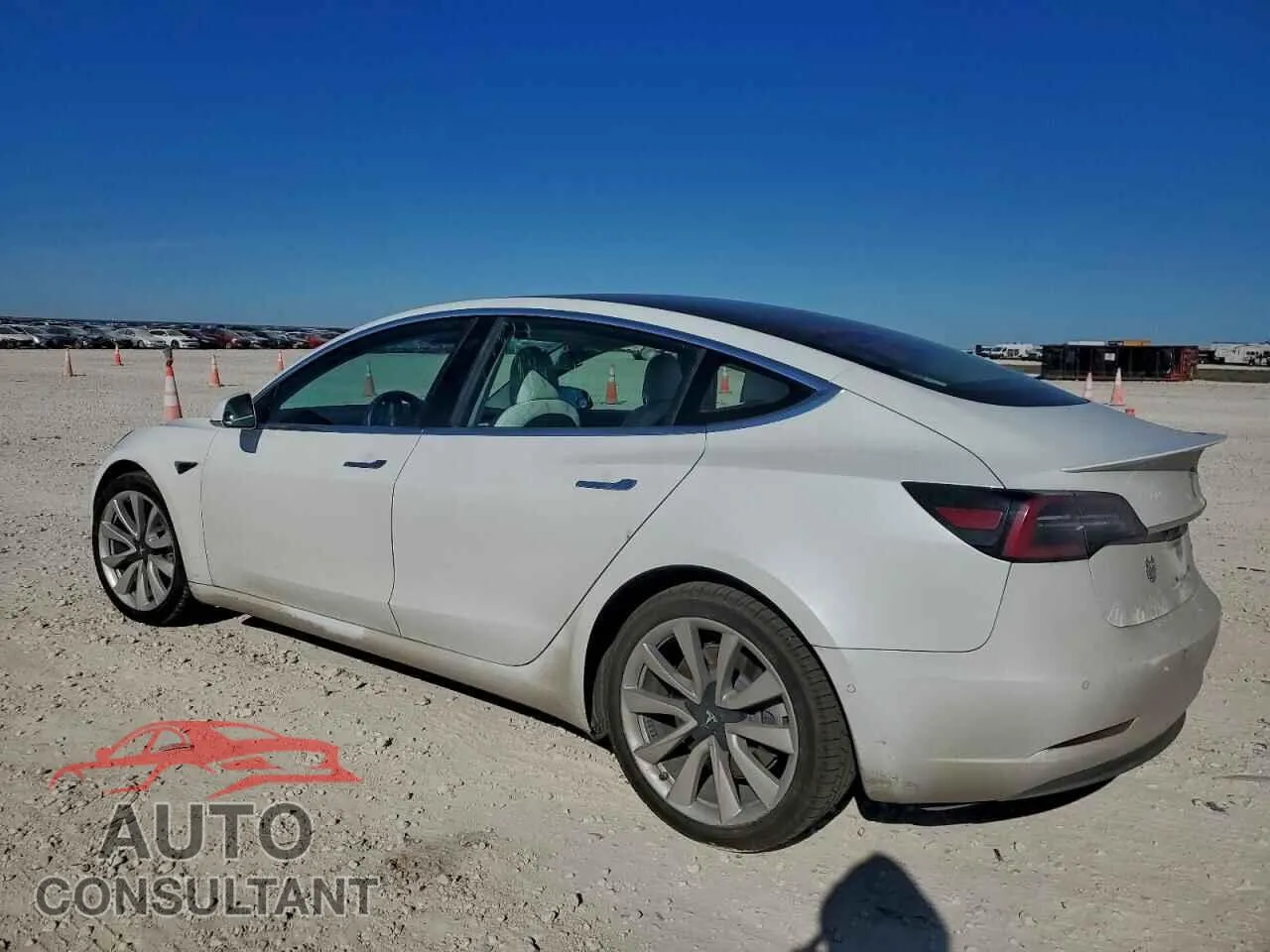 2018 TESLA MODEL 3 Damaged VIN 5YJ3E1EB2JF135644 – rear exterior