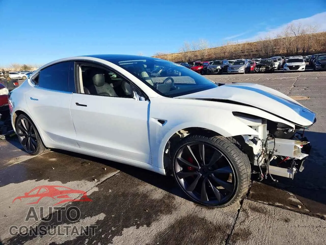 2020 TESLA MODEL 3 Damaged VIN 5YJ3E1EC3LF641382 – dashboard