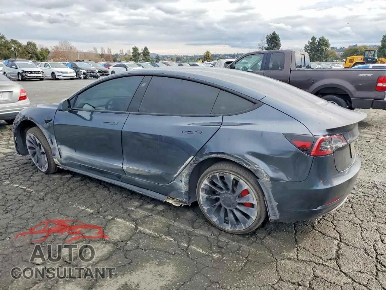 2023 TESLA MODEL 3 Damaged VIN 5YJ3E1EC4PF635225 – rear exterior