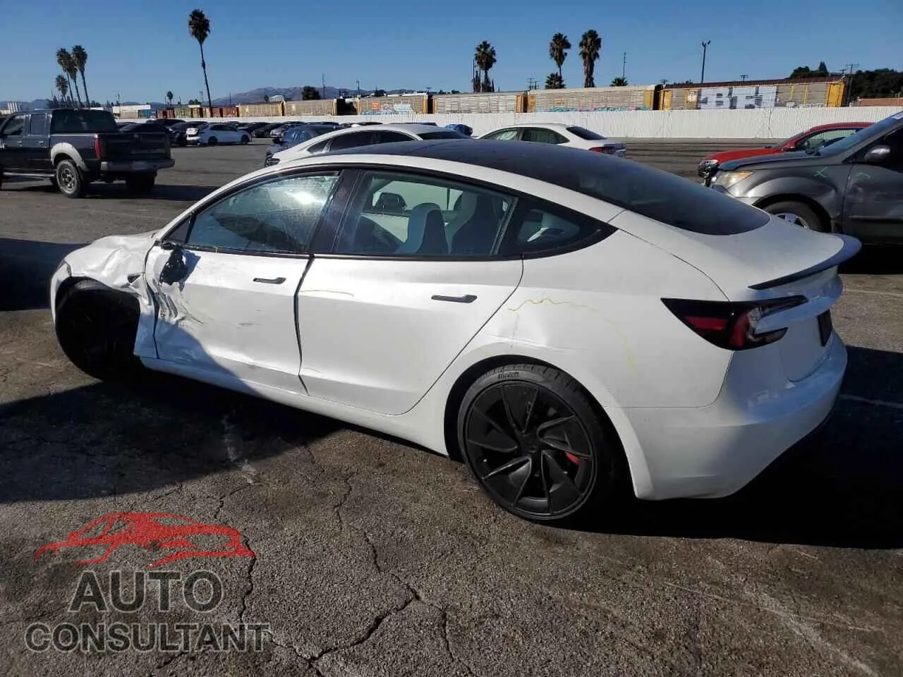 2024 TESLA MODEL 3 Damaged VIN 5YJ3E1ET1RF794948 – rear exterior