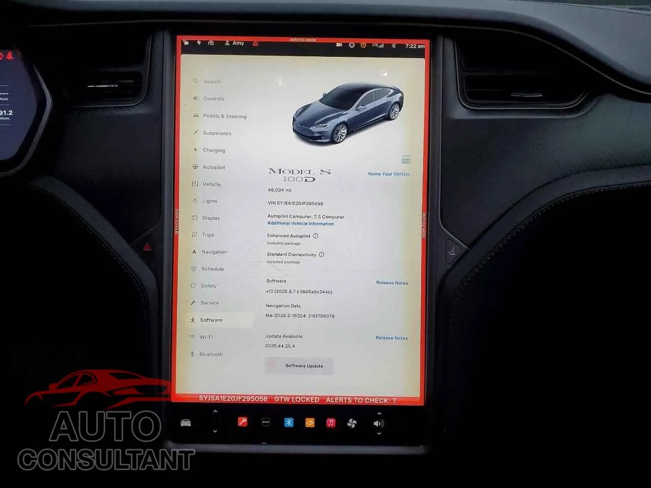 2018 TESLA MODEL S Damaged VIN 5YJSA1E20JF295058 – trunk area