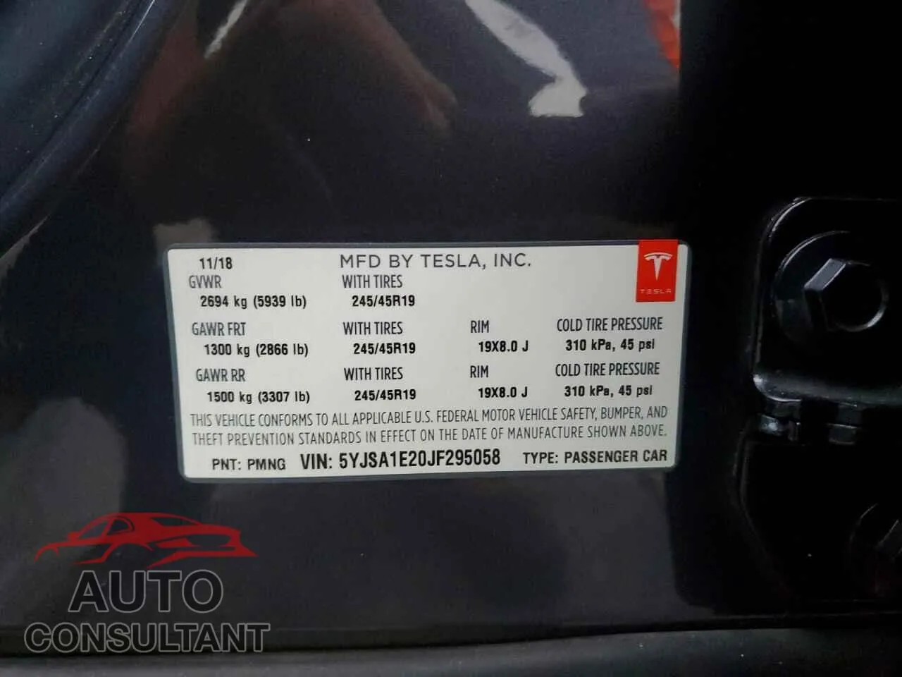2018 TESLA MODEL S Damaged VIN 5YJSA1E20JF295058 – photo 12