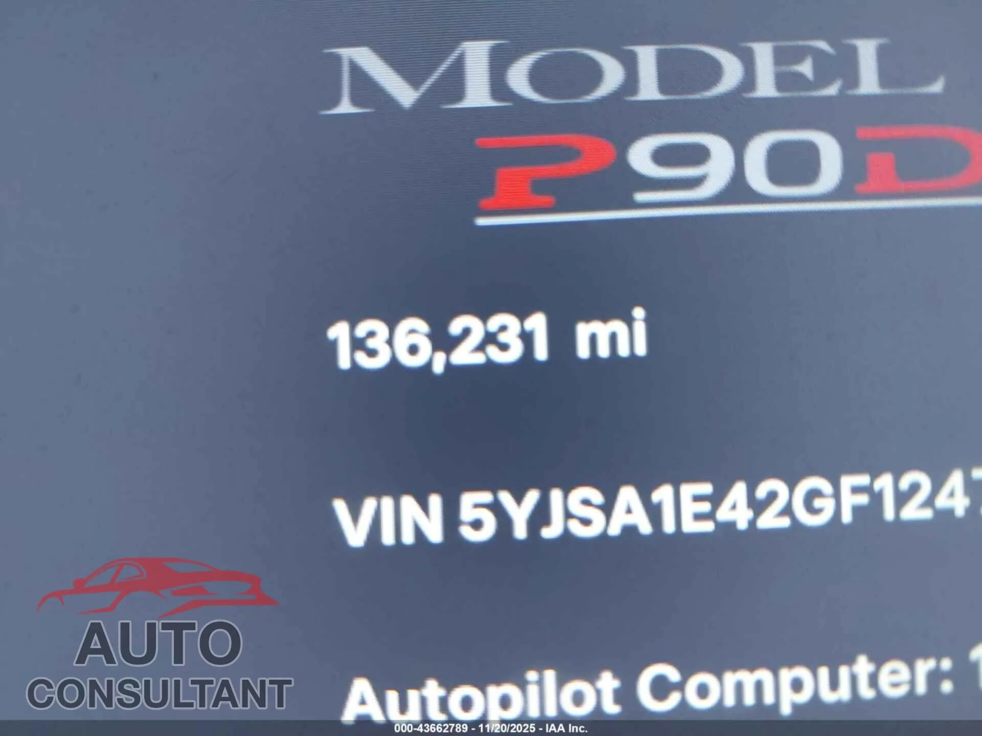 2016 TESLA MODEL S Damaged VIN 5YJSA1E42GF124726 – photo 15 2016 TESLA MODEL S Damaged VIN 5YJSA1E42GF124726 – photo 15