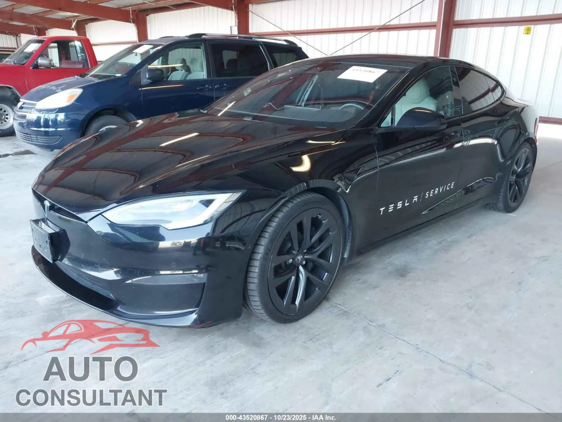 2021 TESLA MODEL S Damaged VIN 5YJSA1E5XMF428293 – rear exterior