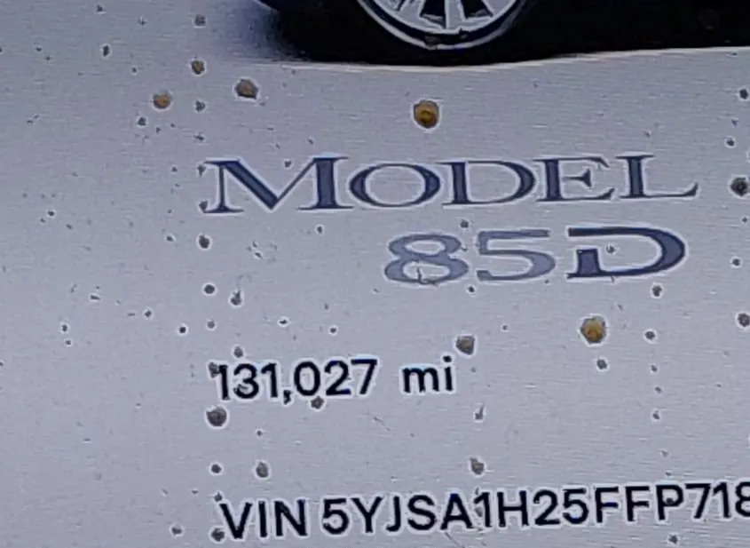 2015 TESLA Model S Used VIN 5YJSA1H25FFP71842 – engine bay