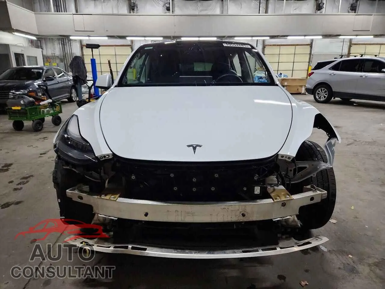 2021 TESLA MODEL Y Damaged VIN 5YJYGAEE5MF301007 – interior seats