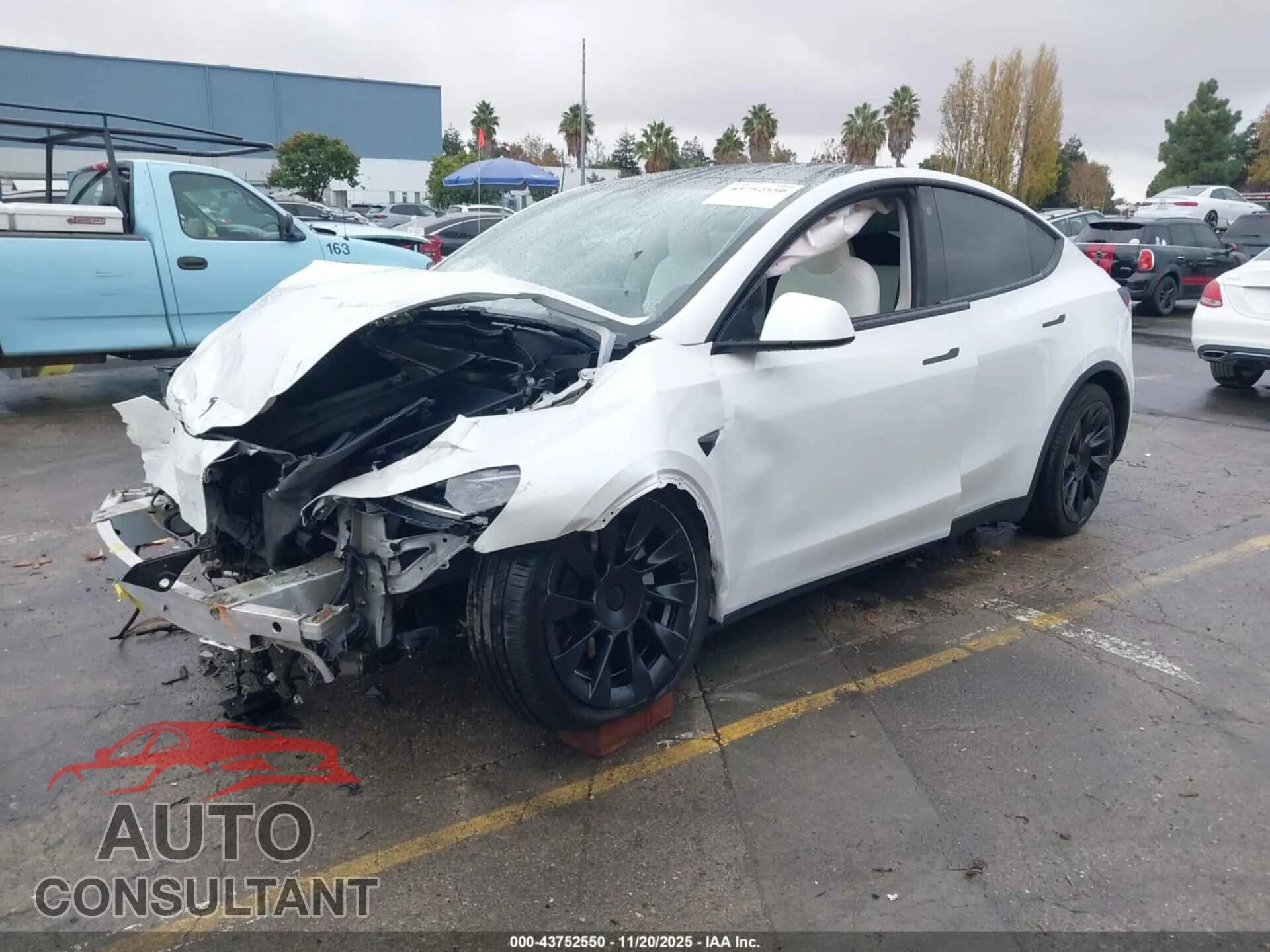 2021 TESLA MODEL Y Damaged VIN 5YJYGDEE4MF081036 – rear exterior