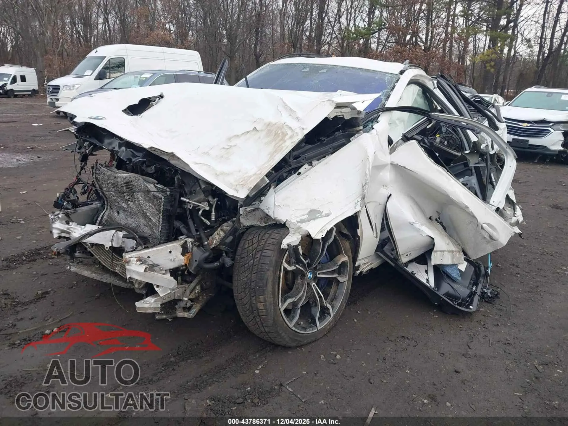 2020 BMW X3 M Damaged VIN 5YMTS0C07L9B00920 – rear exterior