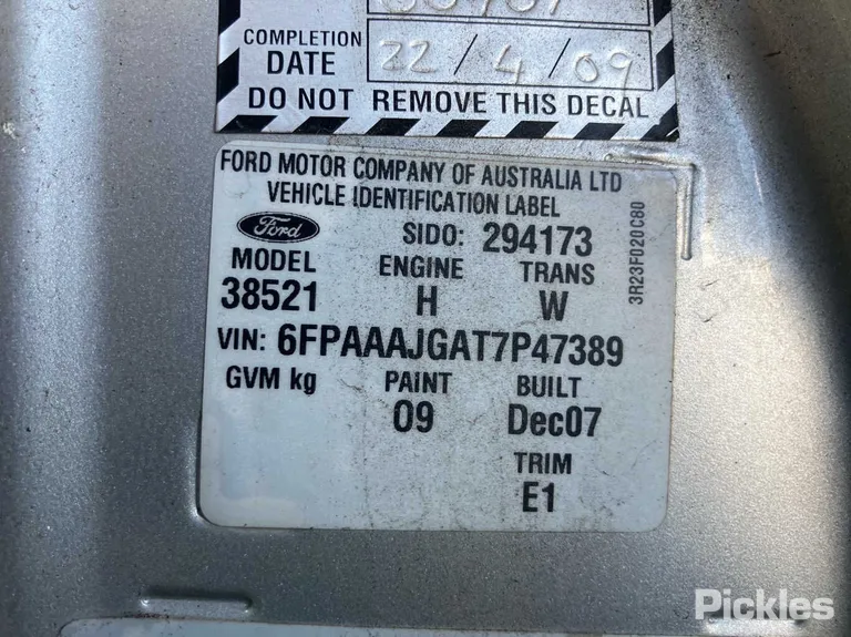 2007 Ford Territory Used VIN 6FPAAAJGAT7P47389 – photo 11