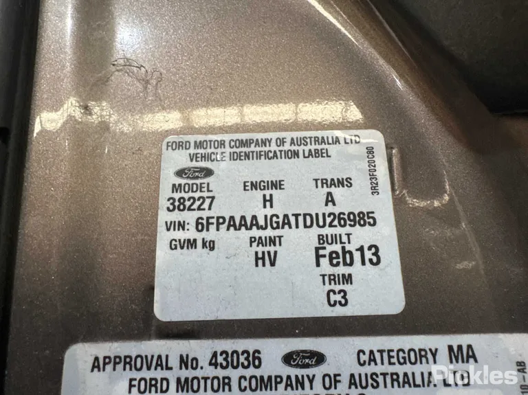 2013 Ford Territory Used VIN 6FPAAAJGATDU26985 – side profile