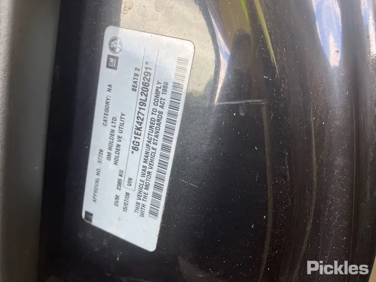 2008 Holden Ute Used VIN 6G1EK42719L206291 – photo 17