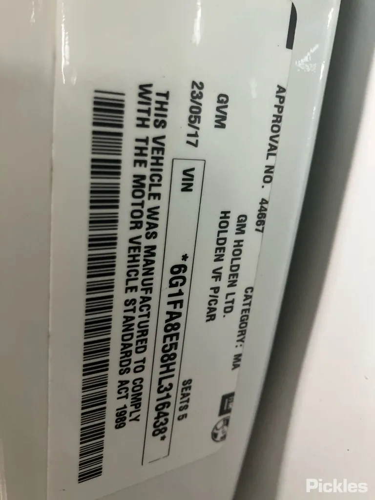 2017 Holden Commodore Used VIN 6G1FA8E58HL316438 – photo 27